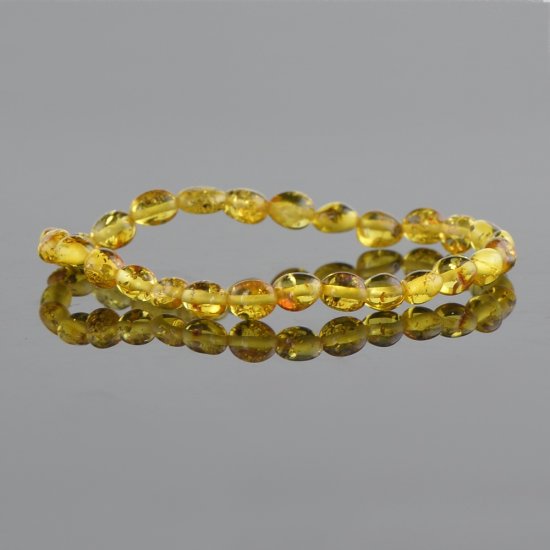 Small Baltic amber beads bracelet